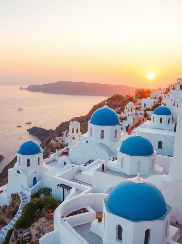 Your coworker's honeymoon in Santorini